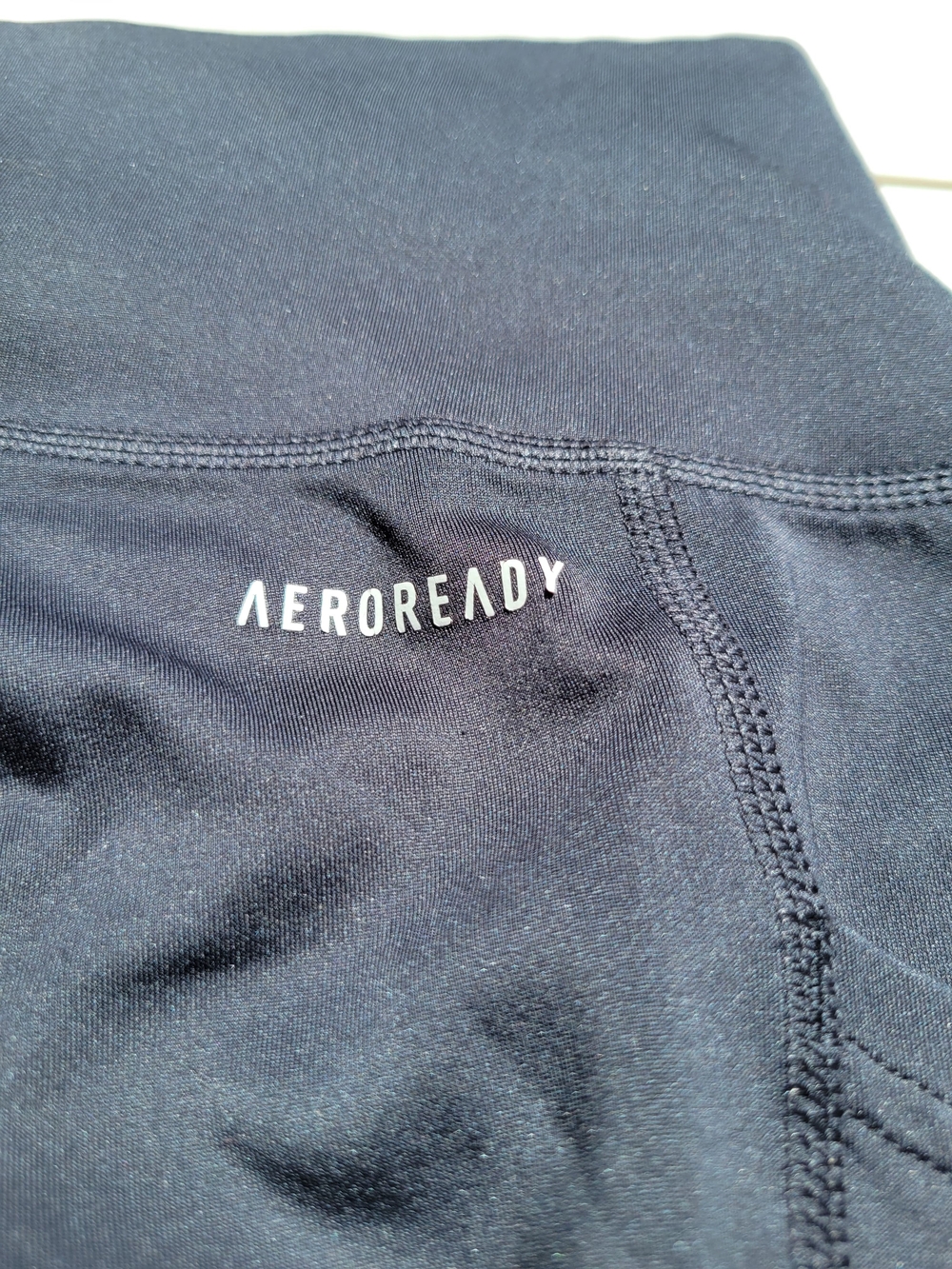 Adidas Woman's Black Athletic Leggings with Side Stripe - Picture 6 of 7